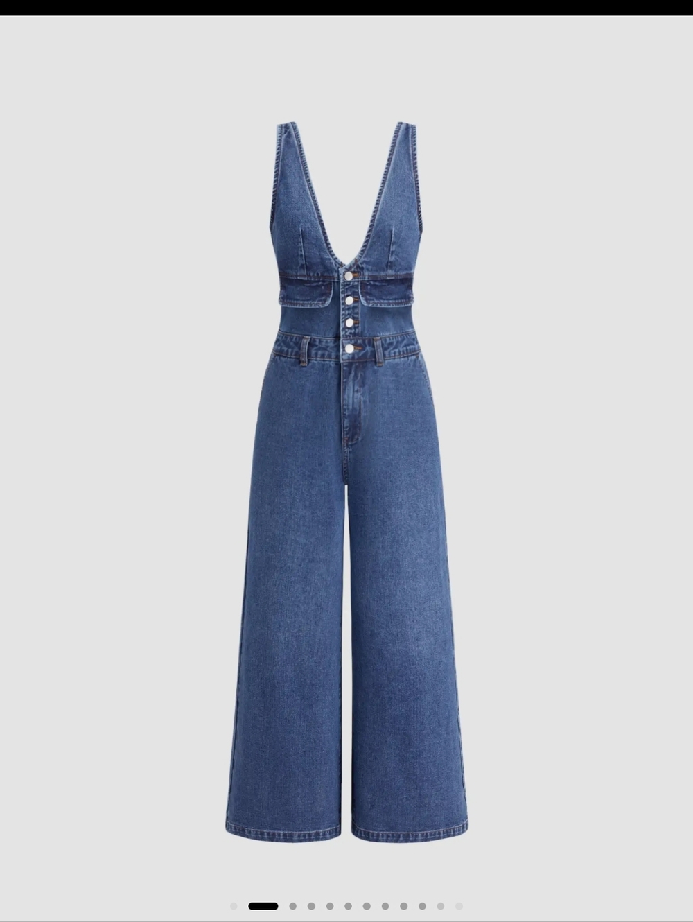 Denim Jumpsuit - Picture 3 of 8